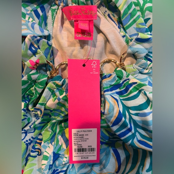 New With Tags Lilly Pulitzer Shirelle Skirted Romper in Via Parigi Size XXS ๐๐ - Picture 5 of 8